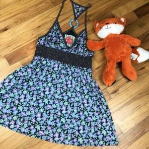 FINAL⬇️ Free People blue Floral Racerback Tank 4